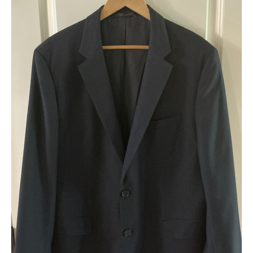 Hugo Boss 100% Virgin Wool Blazer 44R • Navy Blue • Two‑Button & Dual Vent - Picture 3 of 14